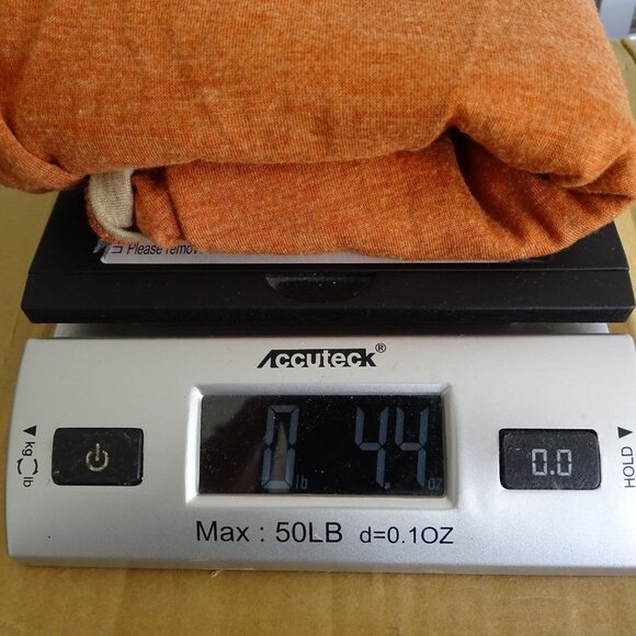 Emery Rose Orange Colorblock Crew Neck T-Shirt Top Women Size XL Fall Casual - Picture 7 of 8